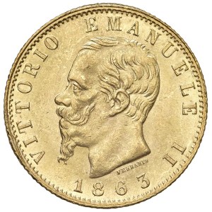 Savoy Coins - Victor Emmanuel II (1861–1878) 20 Lire 1863 T - ...