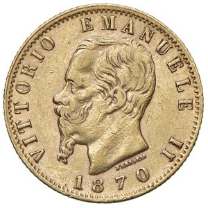 Savoy coins - Vittorio Emanuele II (1861-1878) 20 Lire 1870 T - ...
