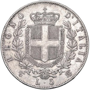 Savojské mince – Viktor Emanuel II. (1861–1878) 5 lir 1865 T – N...