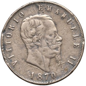 Savoy Coins - Victor Emmanuel II (1861–1878) 5 Lire 1870 M - M...