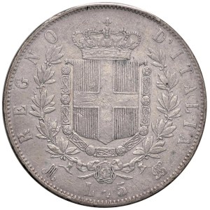 Savoy Coins - Victor Emmanuel II (1861–1878) 5 Lire 1871 M with...