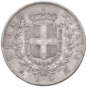 Savoy Coins - Victor Emmanuel II (1861–1878) 5 Lire 1874 M - N...