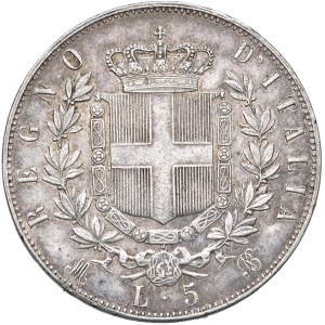 Savojské mince – Viktor Emanuel II. (1861–1878) 5 lir 1875 M – N...