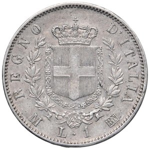 Savoy Coins - Victor Emmanuel II (1861–1878) 1863 Lira with M and coat of arms...