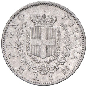 Savojské mince – Viktor Emanuel II. (1861–1878) Lira 1863 M s erbem...