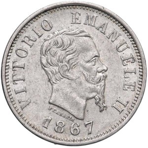 Savoy coins - Vittorio Emanuele II (1861-1878) 50 Centesimi 1867...