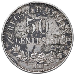 Savoy Coins - Victor Emmanuel II (1861–1878) 50 Centesimi 1863...