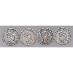 Pièces de Savoie - Victor-Emmanuel II (1861-1878) Lot de quatre...