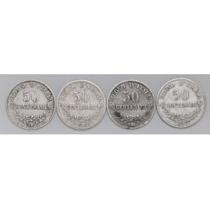 Pièces de Savoie - Victor-Emmanuel II (1861-1878) Lot de quatre...