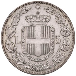 Savoy Coins - Umberto I (1878-1900) 5 Lire 1878 - Nomisma 992 AG...