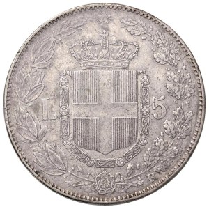 Savoy Coins - Umberto I (1878–1900) 5 Lire 1879 - Nomisma 993 AG...