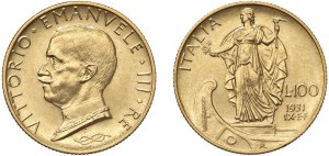 Savoy coins - Vittorio Emanuele III (1900-1946) 100 e 50 Lire 19...