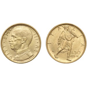 Savoy coins - Vittorio Emanuele III (1900-1946) 100 e 50 Lire 19...