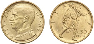 Savoy coins - Vittorio Emanuele III (1900-1946) 100 e 50 Lire 19...