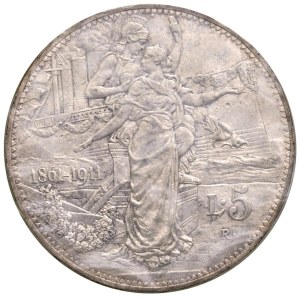 Savoy Coins - Victor Emmanuel III (1900–1946) 5 Lire 1911 - No...