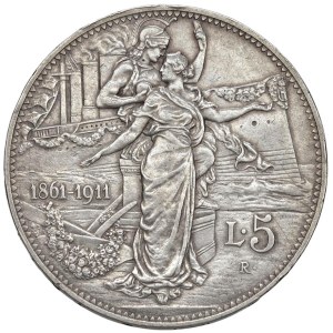 Savoy Coins - Victor Emmanuel III (1900–1946) 5 Lire 1911 - No...
