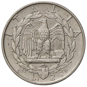 Savoyer Münzen – Vittorio Emanuele III. (1900–1946) 2 Lire 1937 – Nr. ...