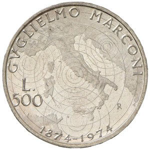 Italian Republic - Repubblica italiana (1946-) 500 Lire 1974 Marconi ...