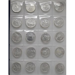 République italienne - REPUBBLICA ITALIANA (1946-) Lot de 20 pièces comprenant...