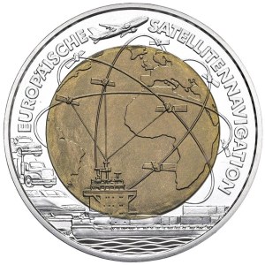 Foreign Coins - AUSTRIA 25 Euro 2006 European Satellite Navigation...