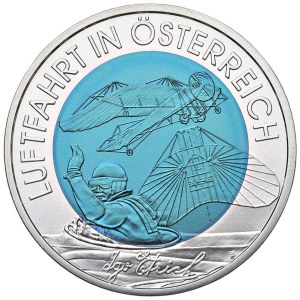 Foreign Coins - AUSTRIA 25 Euro 2007 Austrian Aviation - AG...