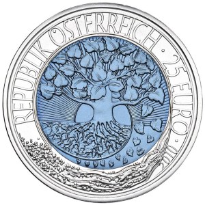 Foreign Coins - AUSTRIA 25 Euro 2010 Renewable Energy - AG and Nio...