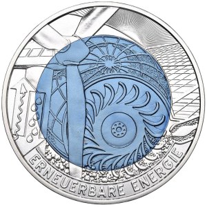 Foreign Coins - AUSTRIA 25 Euro 2010 Renewable Energy - AG and Nio...