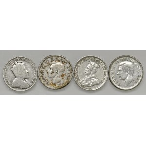 Foreign coins - CANADA 10 Cents 1903 H, 1928, 1943 e 1949 - AG Lot...