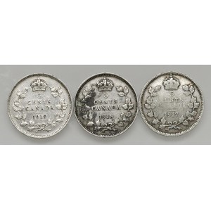 Foreign Coins - CANADA George V (1910–1936) 5 Cents 1917, 1918, and ...