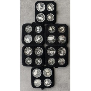 Foreign Coins - CANADA 10 and 5 Dollars 1976 - Set of 12 coins from...