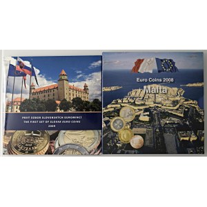 Foreign Coins - CYPRUS-MALTA-SLOVAKIA Set of four divisional...