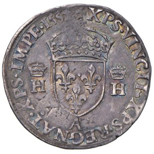 Foreign coins - FRANCIA Enrico II (1547-1559) Testone 1552 A - Gad...
