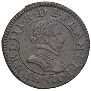 Foreign Coins - FRANCE Henry III (1574–1589) Double tournois, undated...