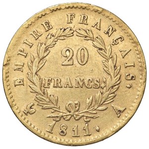 Zahraniční mince – FRANCIE Napoleon (1804–1814) 20 franků 1811 A – ...