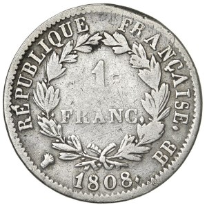 Foreign coins - FRANCIA Napoleone (1804-1815) Franco 1808 BB - KM ...