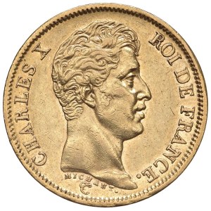 Pièces étrangères - FRANCE Charles X (1824-1830) 40 francs 1824 A - KM...