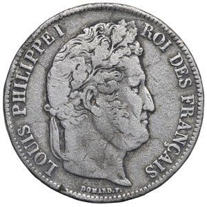 Pièces étrangères - FRANCE Louis-Philippe (1830-1848) 5 francs 1838 -...