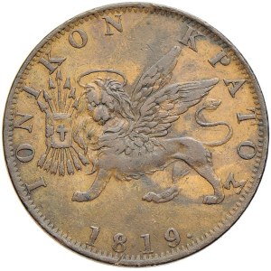 Pièces étrangères - GRÈCE Îles Ioniennes - Obol 1819 - KM 32 CU (9 g,...)
