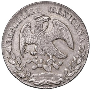 Ausländische Münzen – MEXIKO 8 Reales 1863 Mo TH – KM 377.10 AG (27,1 g...