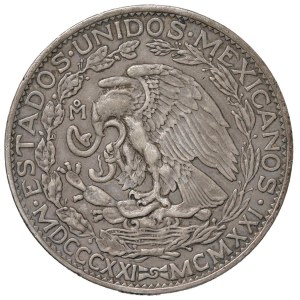 Ausländische Münzen – MEXIKO 2 Pesos 1921 – KM 462 AG (26,47 g)...