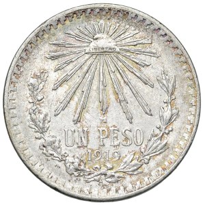 Ausländische Münzen – MEXIKO Peso 1919 – KM 454 AG (18,02 g)...
