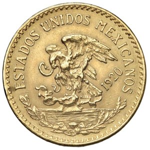 Foreign Coins - MEXICO 20 Pesos 1919 - AU (16.65 g) Struck on the...