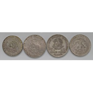 Foreign coins - MEXICO Set of four coins as shown in the photo. From...