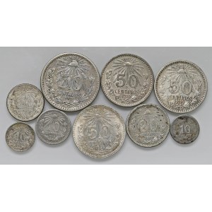 Foreign coins - MESSICO Lotto di nove monete come da foto. Da esam...