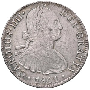 Zahraniční mince – ŠPANĚLSKO Karel IV. (1788–1808) Mexiko – 8 reales 180...