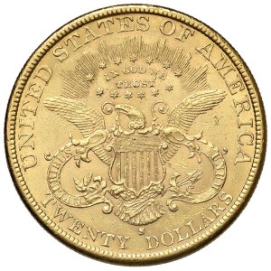 Foreign coins - USA 20 Dollari 1891 S - KM 74.3 AU (g 33,42) Segne...