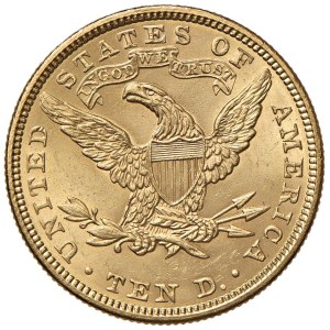 Monety zagraniczne – 10 dolarów USA z 1907 r. – KM 102 AU (16,73 g) Przeczytaj...