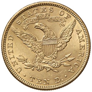 Foreign coins - USA 10 Dollari 1907 - KM 102 AU (g 16,73) Leggerme...