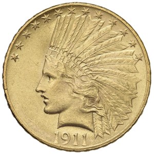 Zahraničné mince – USA 10 dolárov 1911 – KM 130 AU (16,71 g)...
