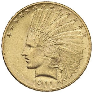 Foreign coins - USA 10 Dollari 1911 - KM 130 AU (g 16,71)...